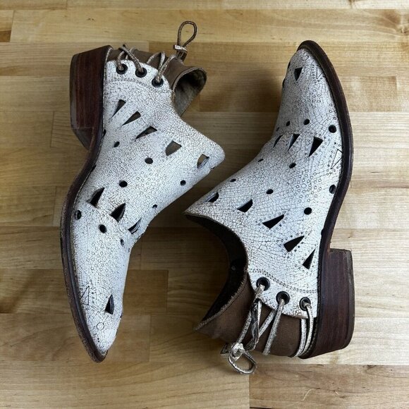 Musse & Cloud Anisse Western Boots Ankle Bootie Boho Festival Leather Size 8 - Picture 8 of 11